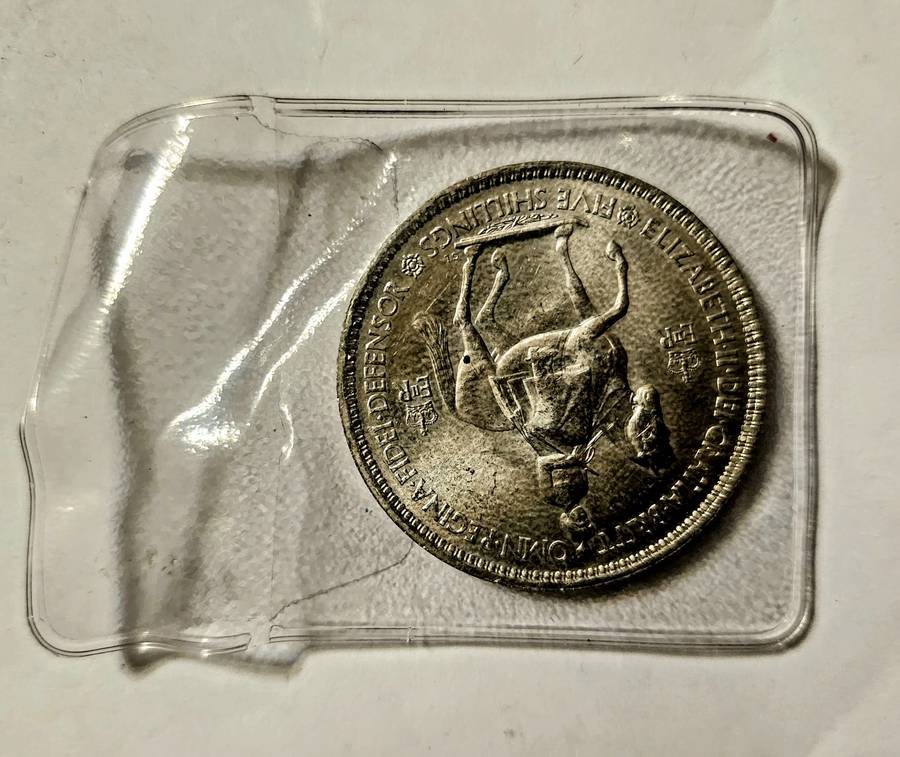 United Kingdom 5 shillings, 1953