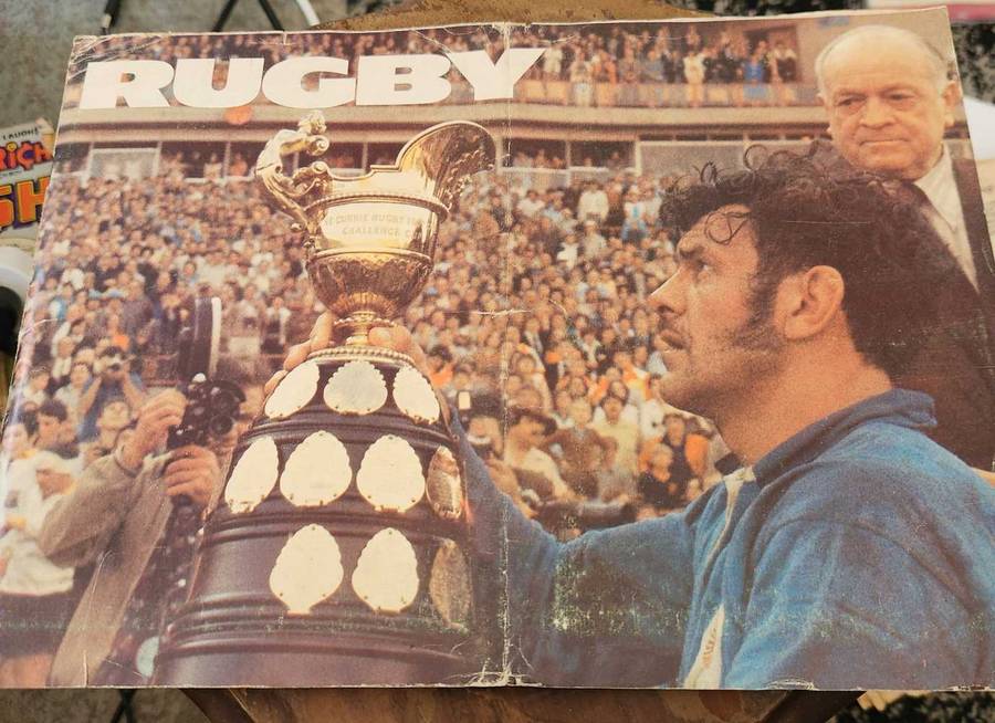 Rugby Postcards in Collectors Album (complete) -1974 for Lions Tour - HUGELY collectible