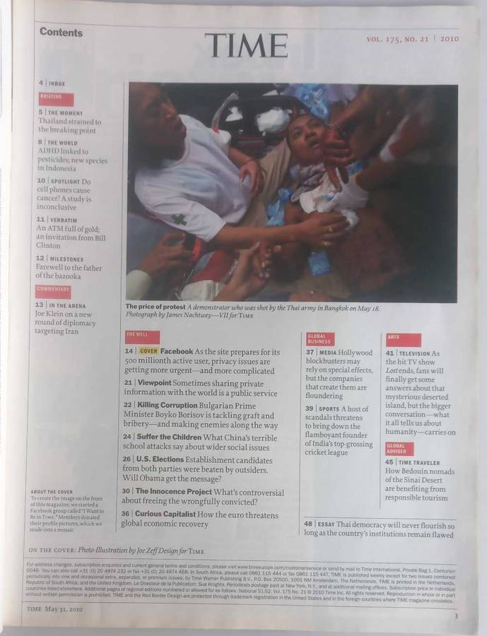 Time magazine May 31, 2010