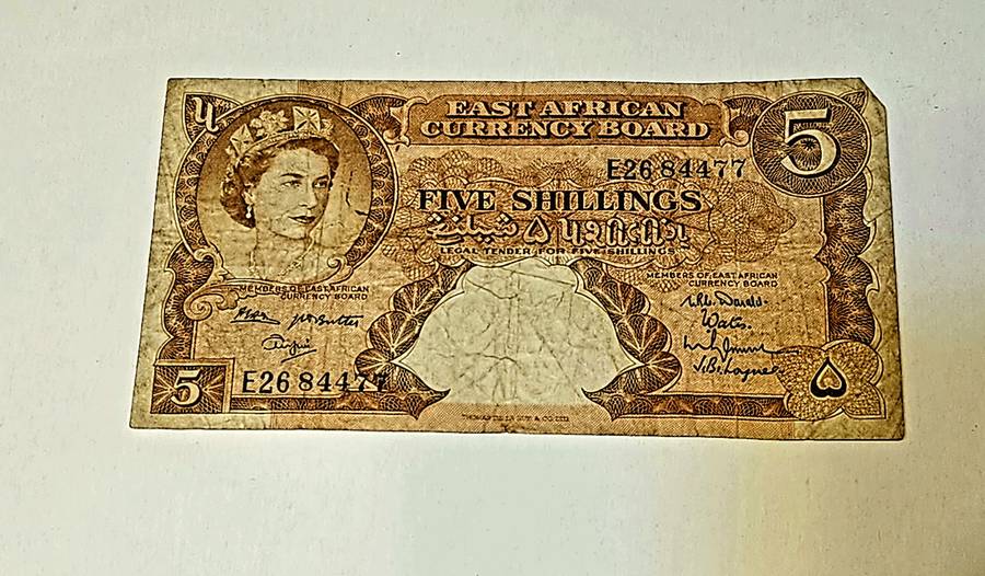 5 Shillings EAST AFRICA