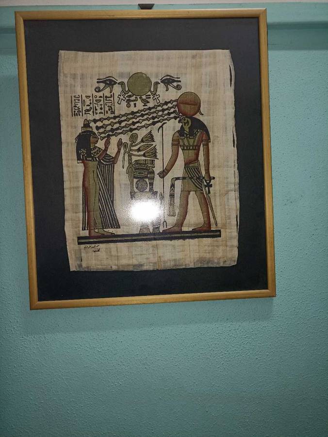 Original papyrus Egyptian picture