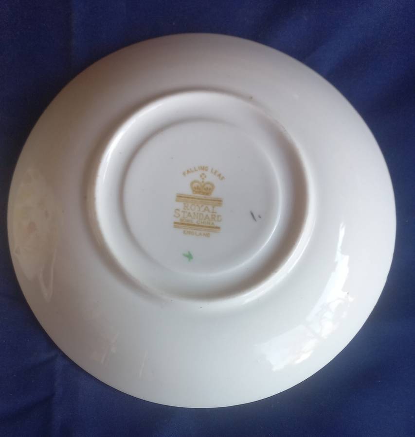 Royal Standard bone china duo (Falling leaf)