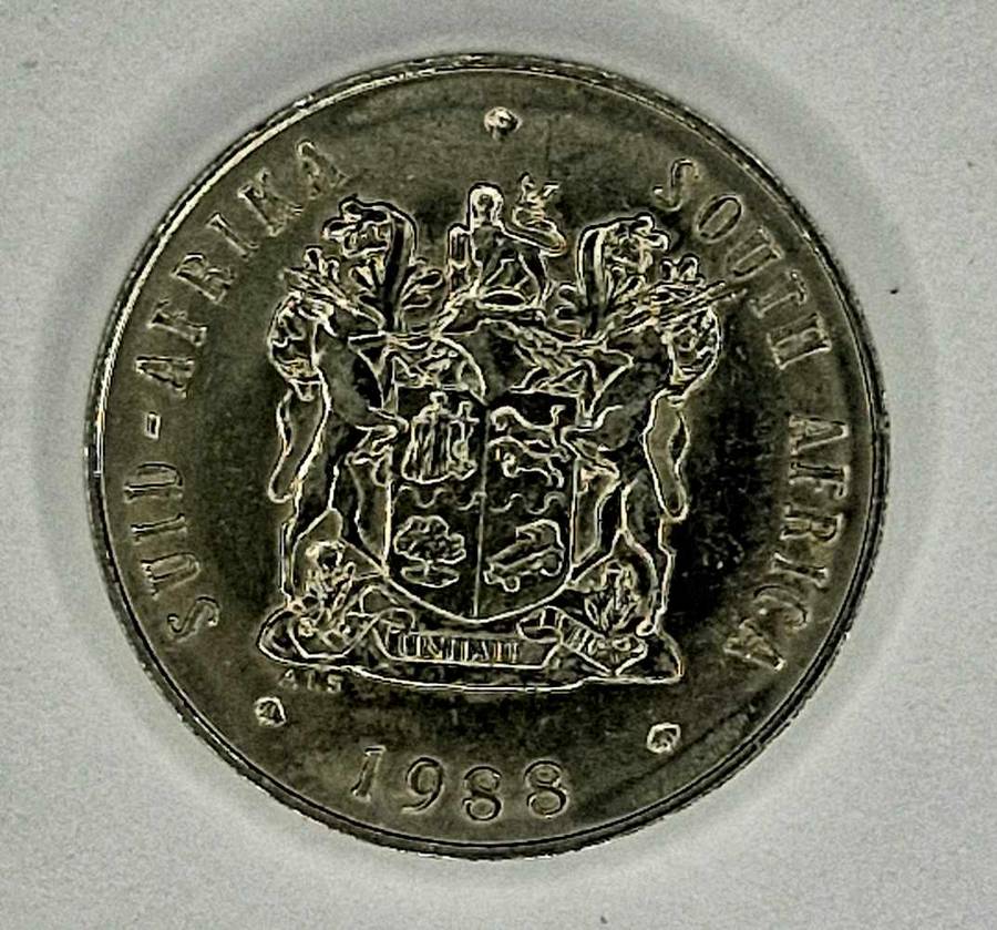South Africa 1988 set on R1 50c 20c 10c 5c 2c 1c