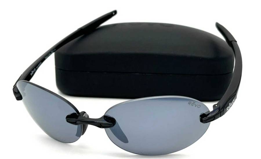 REVO DESCEND  RE1168 01 Shiny Black /Graphite 61mm Polarized Sunglasses