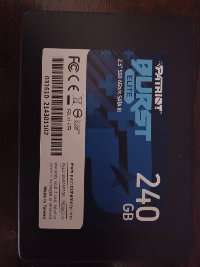 240GB SSD 2.5" SATA III  6gb/s