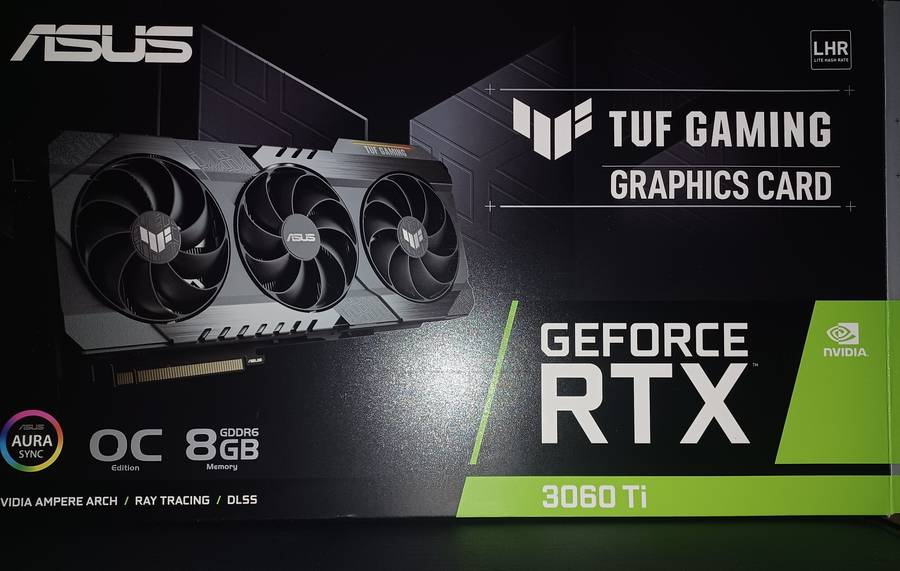 GEFORCE RTX 3060 TIASUS TUF GAMING GRAPHICS CARD8GB DDR6PCIE4.0