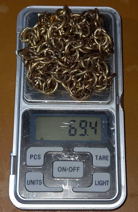 Gold Tone Chunky Chain with Beautiful Links