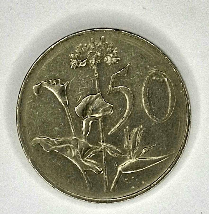 South Africa 1988 set on R1 50c 20c 10c 5c 2c 1c