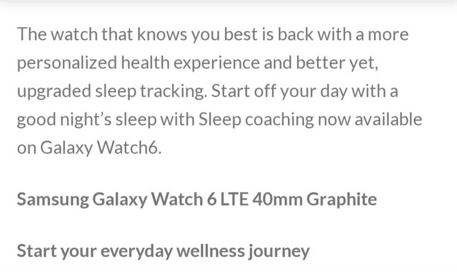 Samsung Watch6 40mm LTE