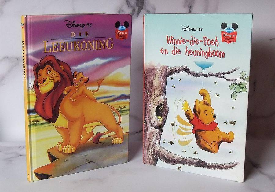 AFRIKAANS DISNEY !! SOUTH AFRICAN EDITIONS !! YOU ARE BIDDING FOR ALL TEN TITLES !! SEE PICS
