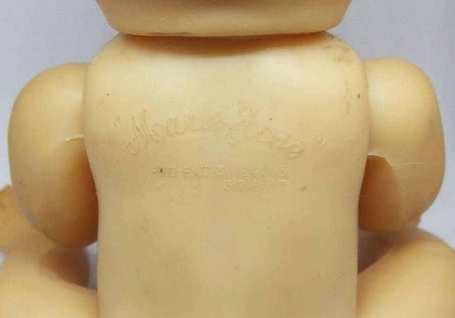 RARE IN SA !! A VINTAGE 1940`S RUBBER DOLL NAMED MARIE ROSE BY MORMIT ENGLAND - VALUE $50+