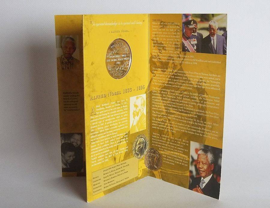 A limited edition 2001 solid sterling silver Nelson Mandela medallion by the Mint of Norway