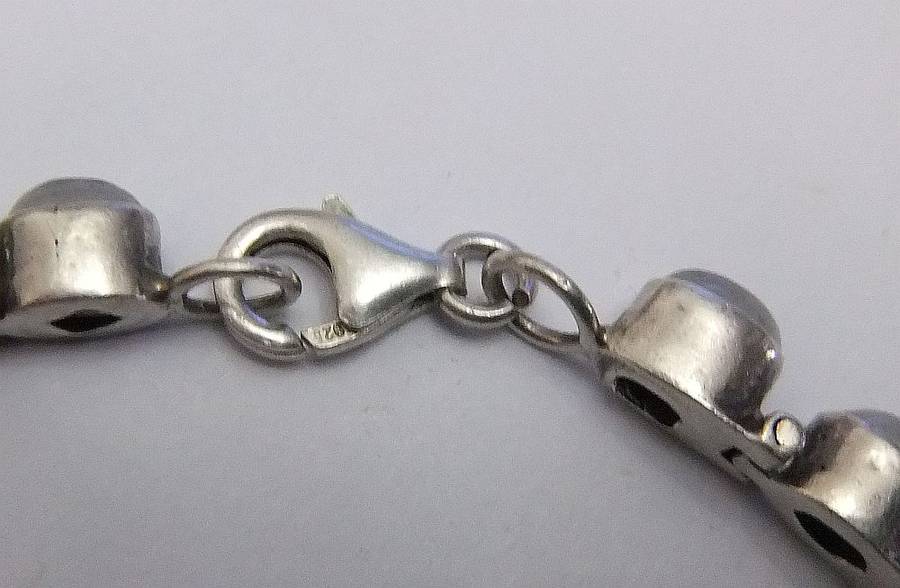 WOW !! AN AWESOME SOLID STERLING SILVER HINGED BRACELET SET WITH CABOCHON MOONSTONES !!