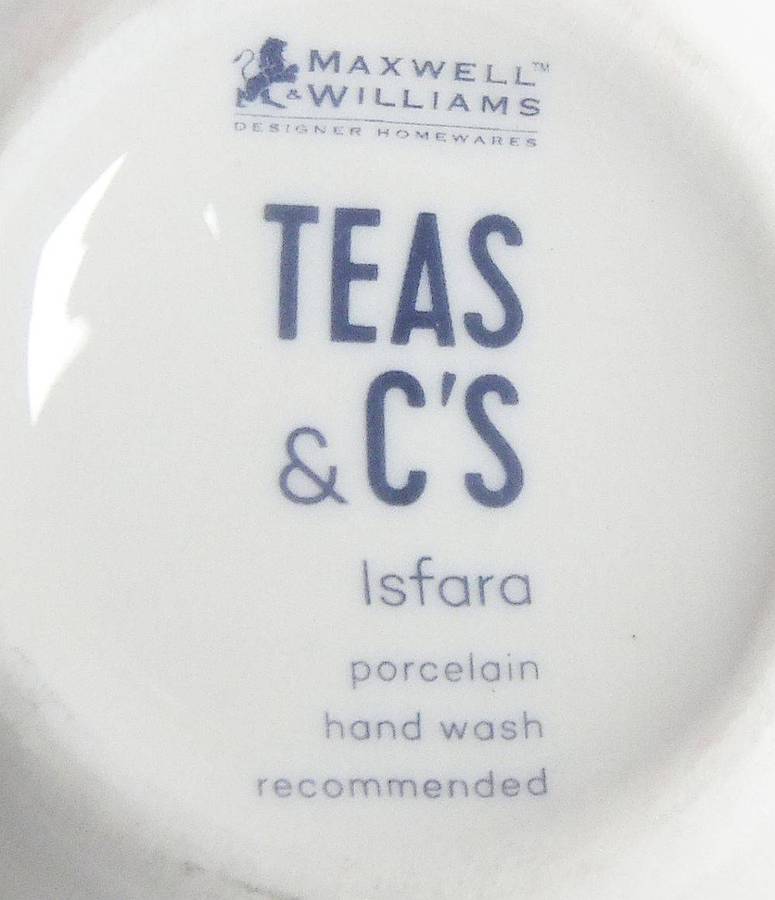 A colourful tea for one sized porcelain teapot made by Maxwell & Williams designer homeware