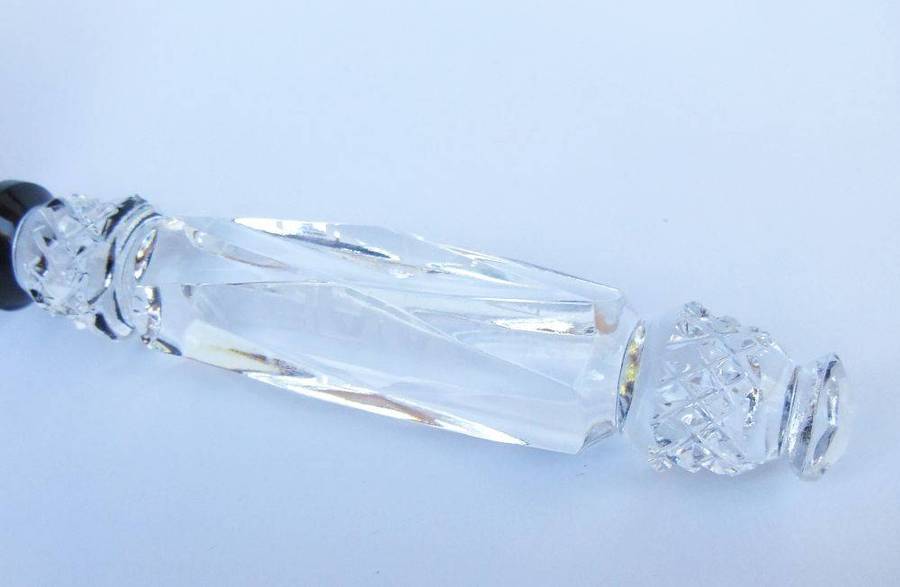 A stunning quality letter opener with Galway crystal handle made for SAA - South African Airways