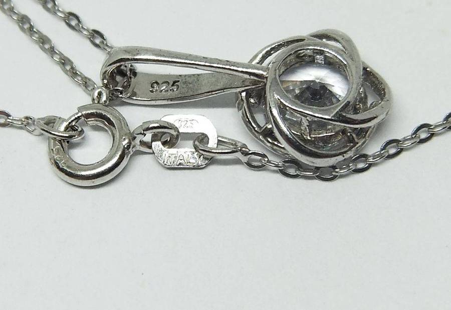 A beautiful sterling silver jewelry set including ring , earrings and necklace with pendant