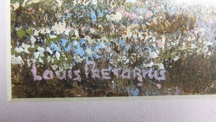 An original signed mixed medium Namaqualand scene painting by South African artist Louis Pretorius