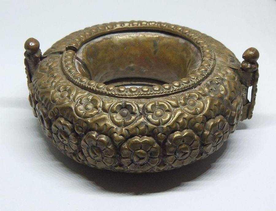 A RARER HIGHLY DETAILED ANTIQUE 1800`S NORTH AFRICAN SLAVE BANGLE AKA TRIBAL CURRENCY !! MUST SEE !!