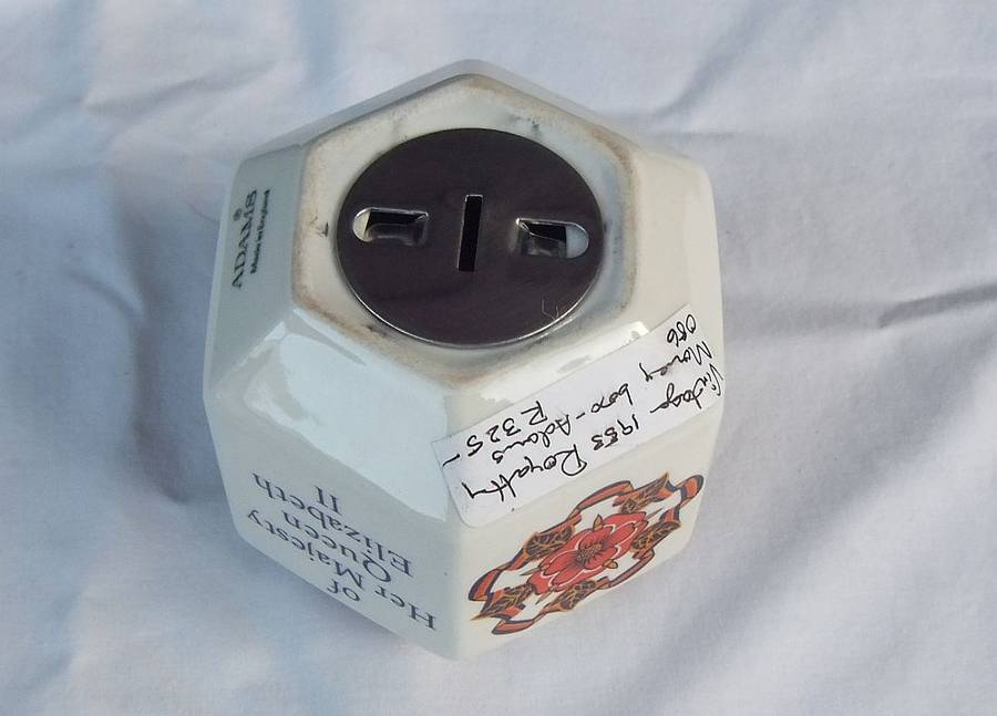 TOO SWEET !! THREE VINTAGE MONEY BOXES - TIN METAL , ROYAL COMMEMORATIVE AND A 1977 PADDINGTON