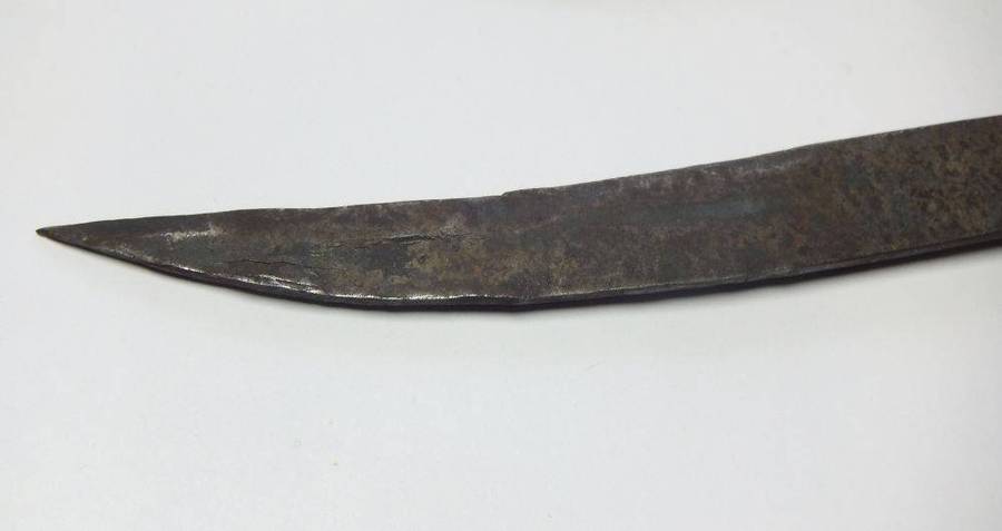 A large vintage Turkish dagger with detailed sheath in display condition