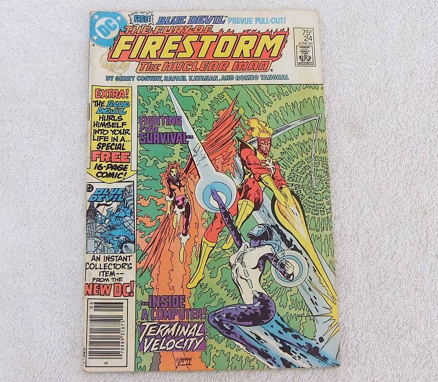 JUNE 1984 DC COMICS - THE FURY OF FIRESTORM #24 - PRELOVED - FREE COMBINING