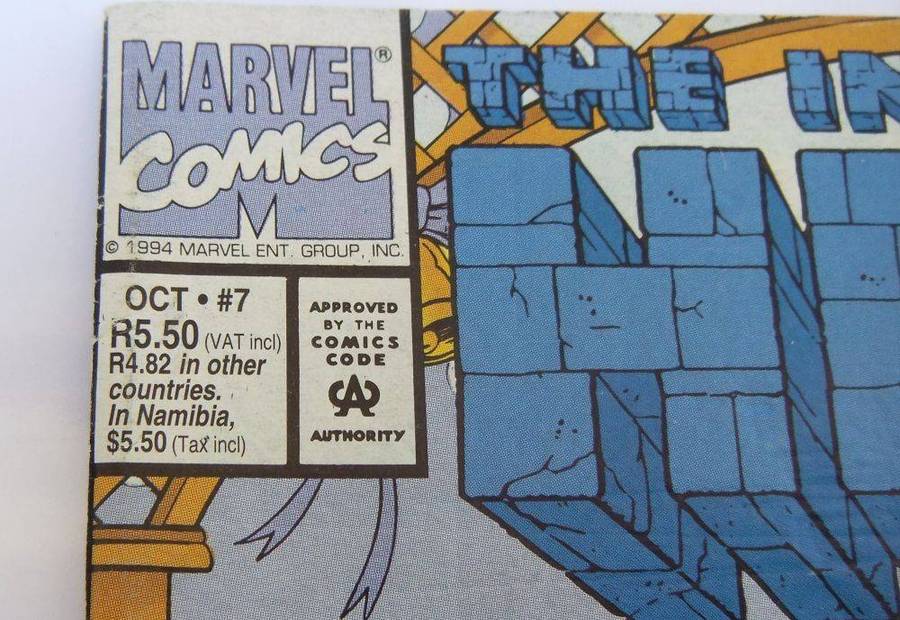 1994 Marvel Comics - The Incredible Hulk #7 ( South African issue )