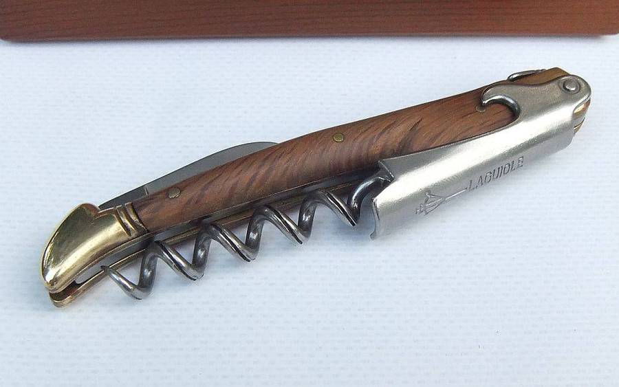 A top quality French made corkscrew & bottle opener in box by Laguiole designed by G.David