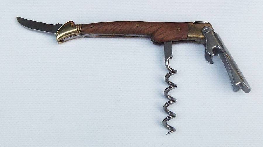 A top quality French made corkscrew & bottle opener in box by Laguiole designed by G.David