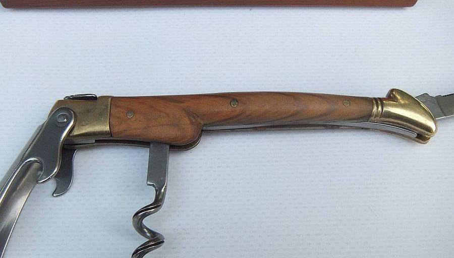 A top quality French made corkscrew & bottle opener in box by Laguiole designed by G.David