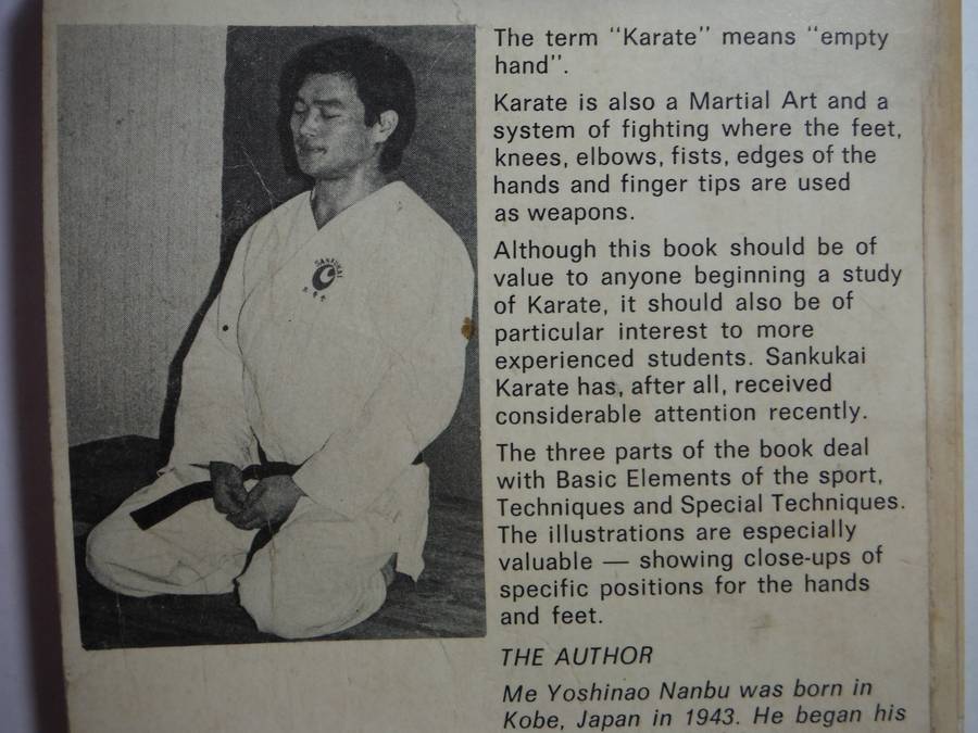 Sankukai Karate - Paperback - Me Yoshinao Nanbu - 1974