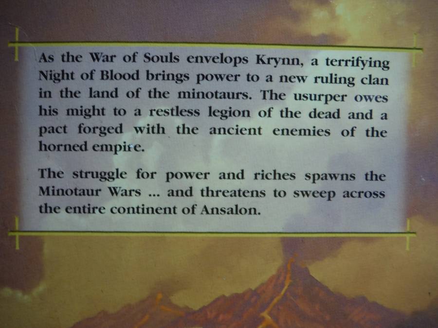 DragonLance : The Minotaur Wars Volume One : Night of Blood - Paperback - Richard A. Knaak