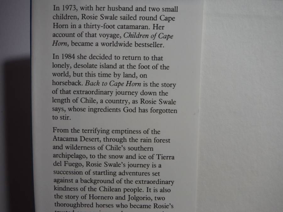 Back to Cape Horn - Hardcover - Rosie Swale