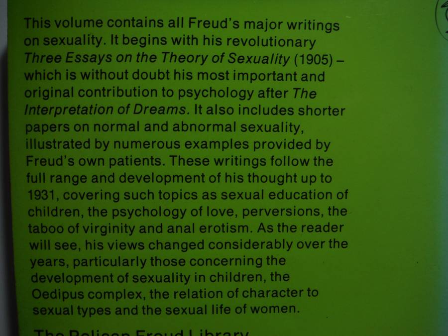 Sigmund Freud 7 : On Sexuality - Paperback - 1977