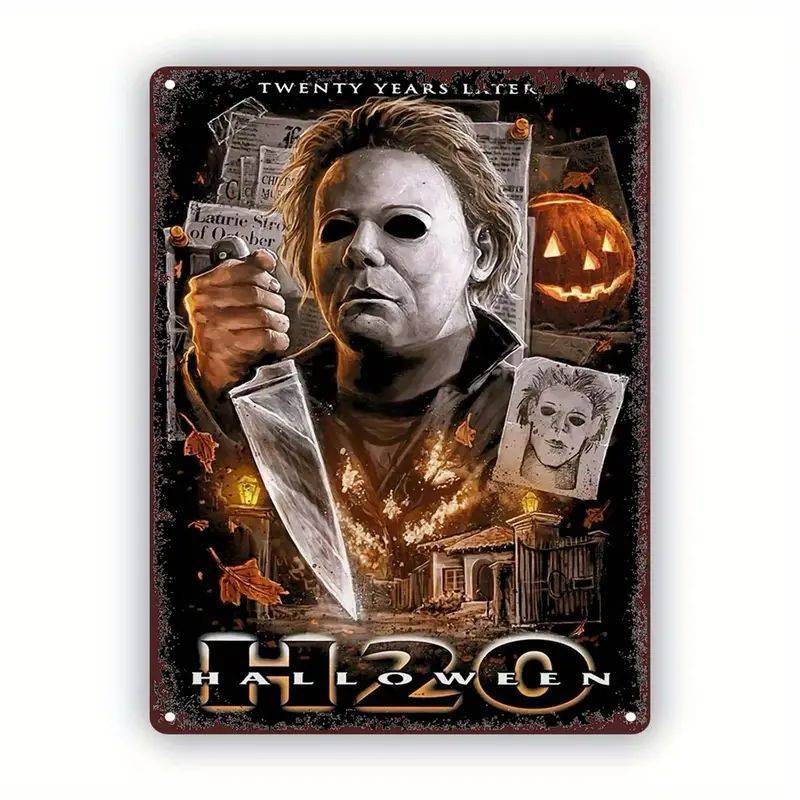 Horror Movie Tin Sign - Halloween H20 - 30cm x 20cm