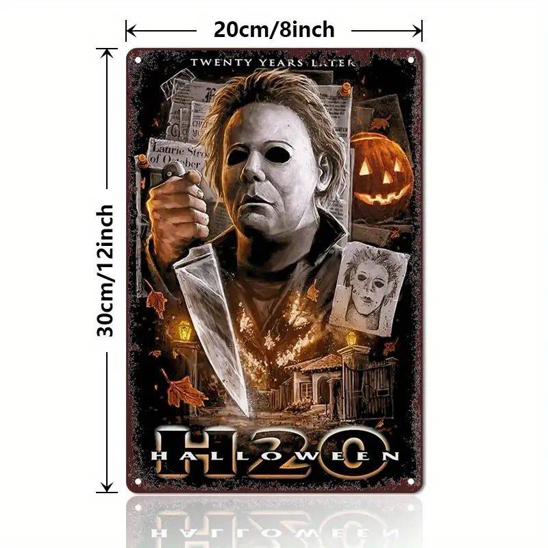 Horror Movie Tin Sign - Halloween H20 - 30cm x 20cm