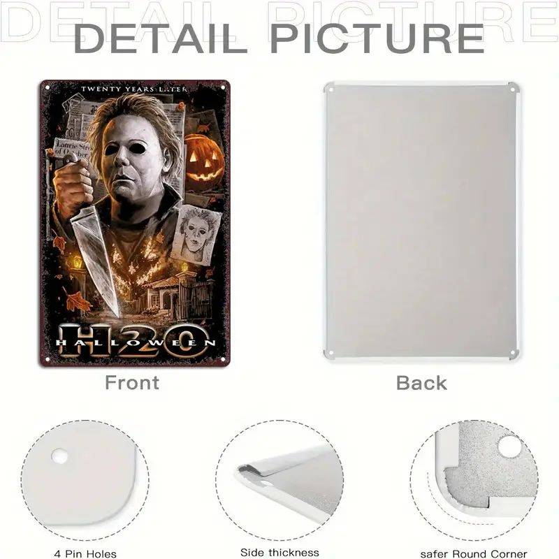 Horror Movie Tin Sign - Halloween H20 - 30cm x 20cm