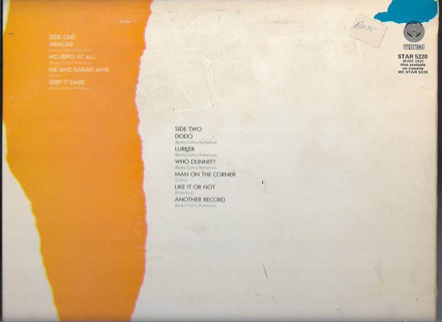 GENESIS- ABACAB (lp vinyl)