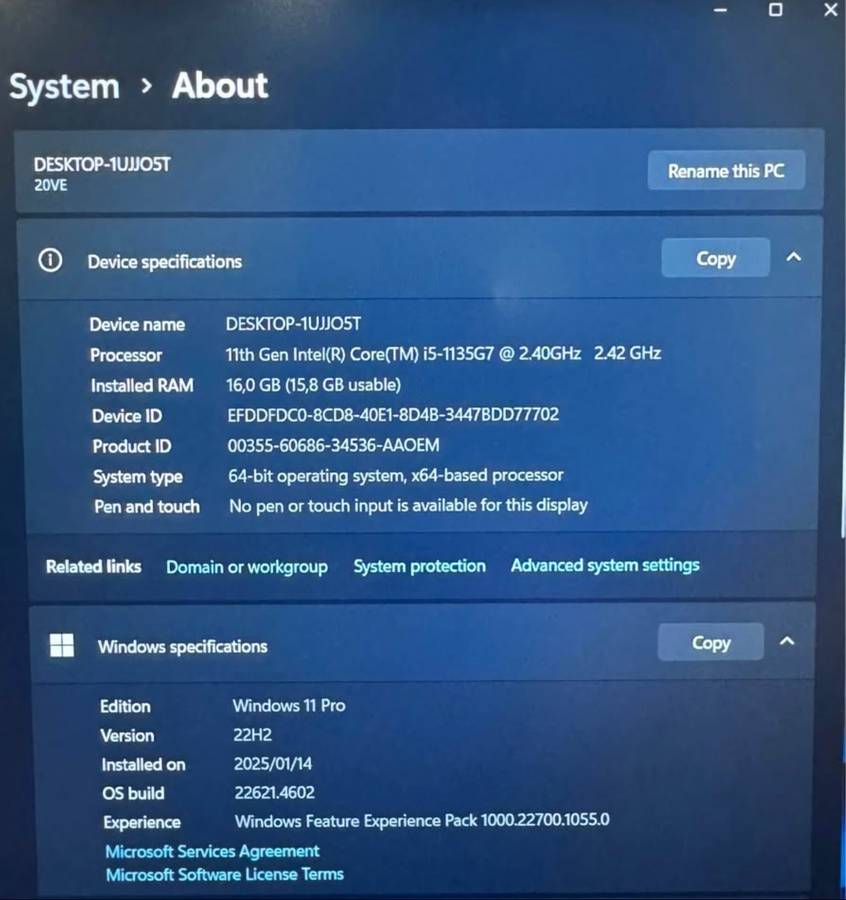 Lenovo ThinkBook 15 G2 ITL 15.6" 60Hz, Intel Core i5-1135G7 2.4GHz, 16GB DDR4 RAM, 256GB SSD