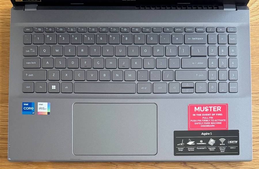 Acer Aspire 5 N22C6 15.6" Laptop, Intel Core i7-1255U 3.50GHz, 16GB RAM