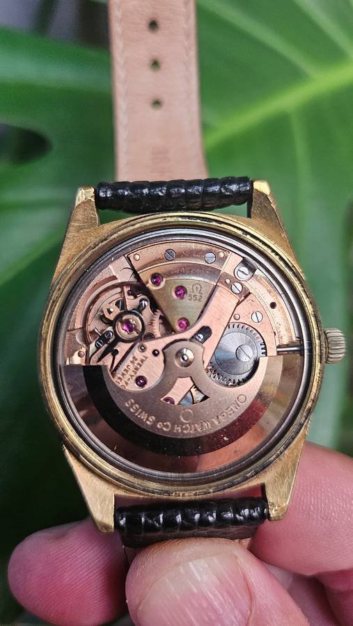 Stunning oxblood mens 38mm Omega Geneve