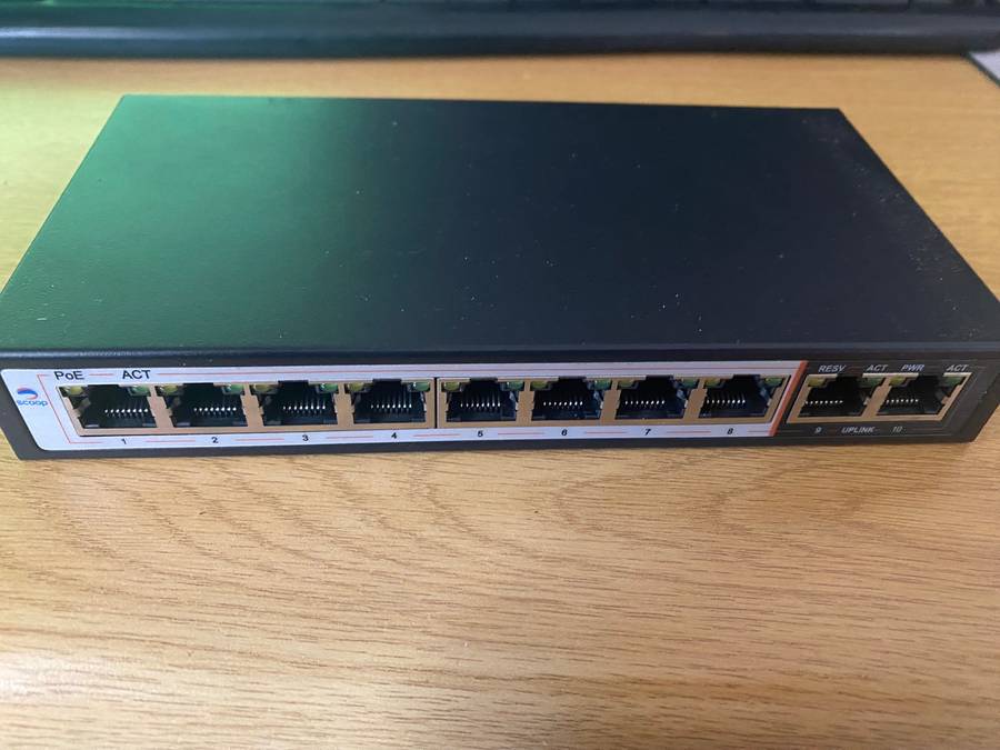 Scoop 10 Port Gigabit 8 x PoE 96W Switch