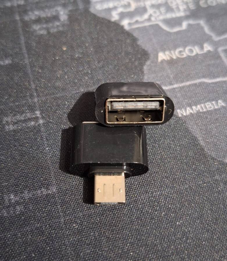MicroUSB male to USB female adaptor