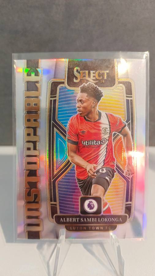 2023-2024 Panini Select Premier League Unstoppable Prizm Silver Albert Sambi Lokonga #12