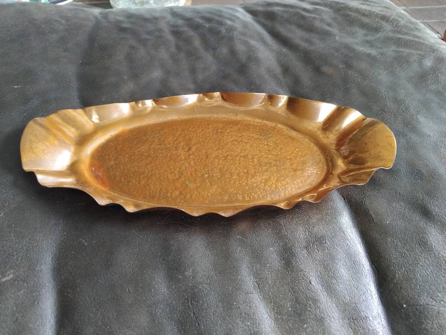 Vintage Royal Sable Copperqares Mid Century Serving Platter