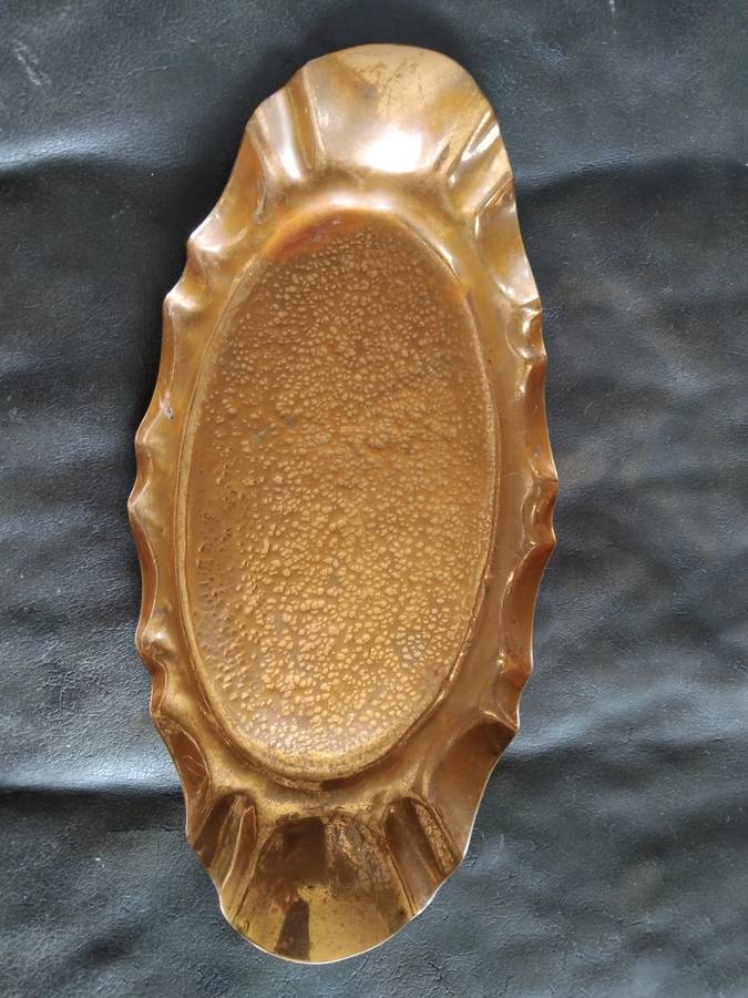 Vintage Royal Sable Copperqares Mid Century Serving Platter