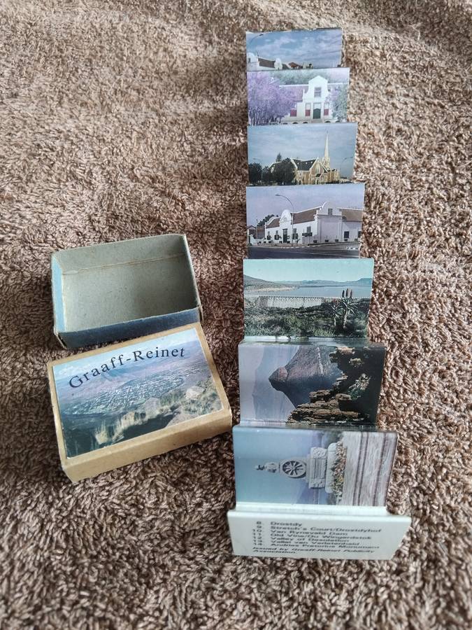 Rare Vintage Graaff Reinet Matches Box With Mini Concertina Images Souvenir