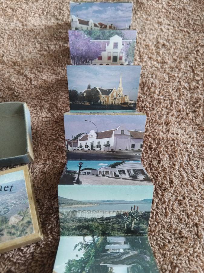 Rare Vintage Graaff Reinet Matches Box With Mini Concertina Images Souvenir