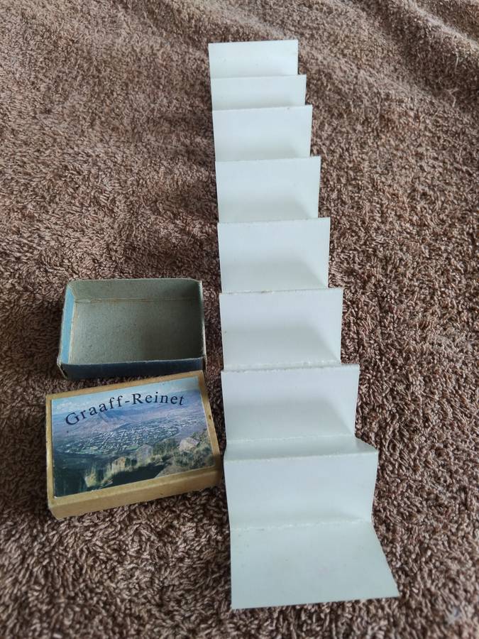 Rare Vintage Graaff Reinet Matches Box With Mini Concertina Images Souvenir