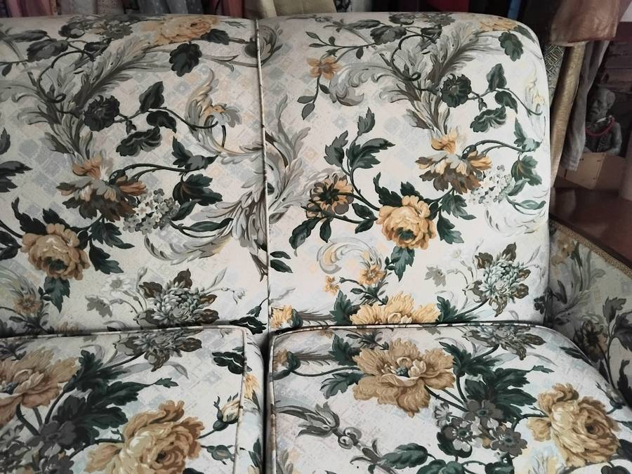 Antique Complete Art Deco Lounge Suite 3 Seater 2 Chairs With Glass Shelving In Arm Rests