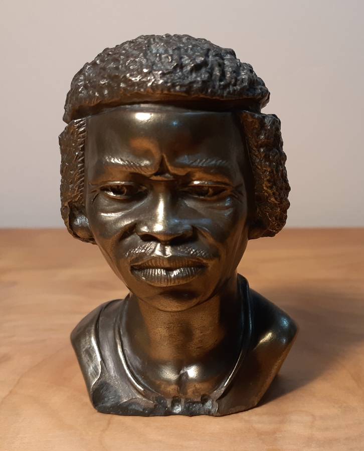 Investment Art by Casper Darare (1952 - 2001) Bronze Overlay Sculpture - The Chief, No.6